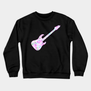 Cartoon Girlish Guitar Crewneck Sweatshirt